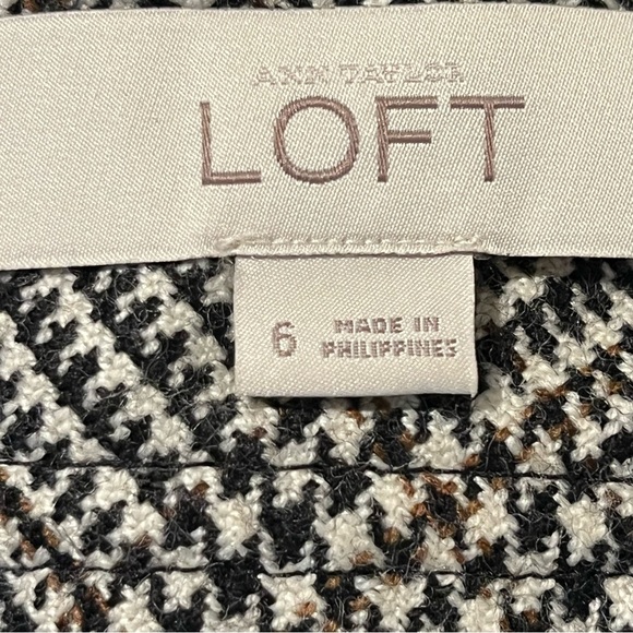 Loft Plaid Skirt Sz 6 - Picture 5 of 6